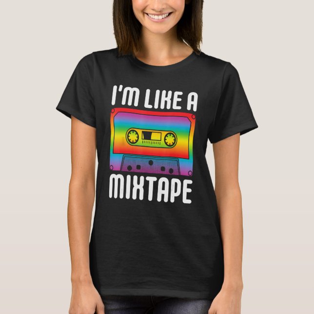 T-shirt J'AIME MIXTAPE Rainbow LGBT Gay pride Mois Le (Devant)