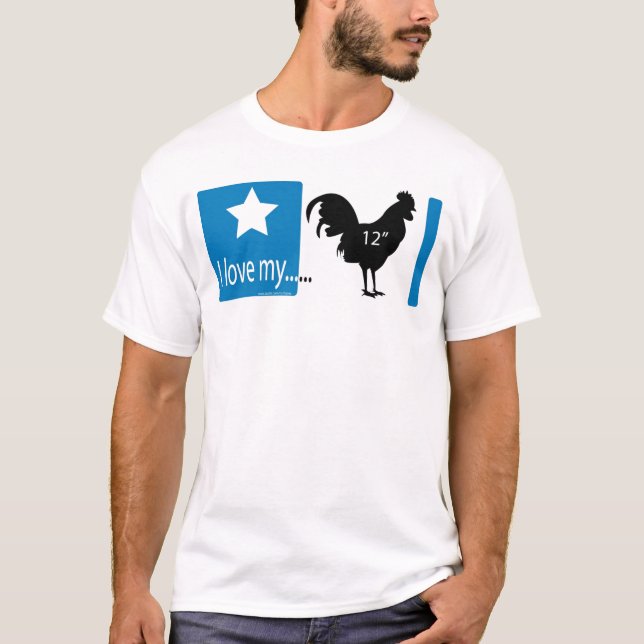 T-shirt J'aime mon 12 pouces… (Devant)