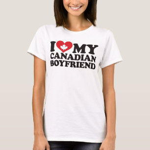 T-shirt J'aime mon ami canadien
