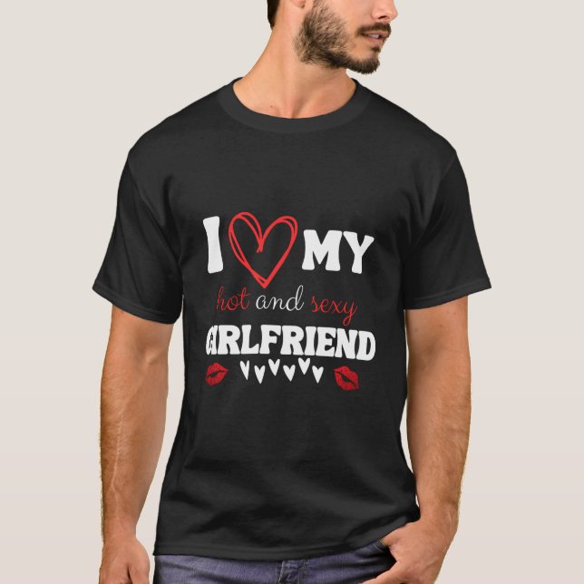 T-shirt J'Aime Mon Ami Fou Chaud Et Ami (Devant)