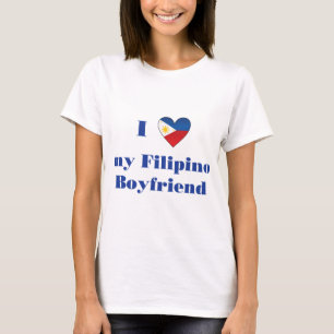 T-shirt J'aime mon ami philippin 1