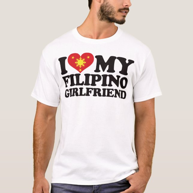 T-shirt J'aime mon amie philippine (Devant)