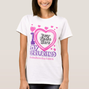 T-shirt J'aime Mon amie Valentines Day Coeurs photo