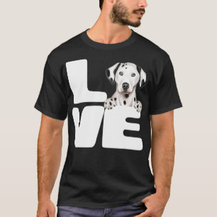 T-shirt J'aime mon Amoureux des chiens dalmate