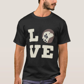 T-shirt J'aime mon Amoureux des chiens dalmate mignon hive