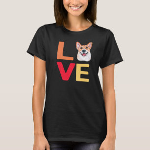 T-shirt J'Aime Mon Animal Corgi Dog-Fun Avec Animaux Premi