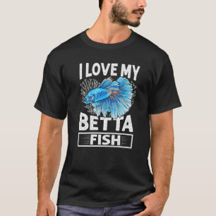 T-shirt J'aime mon aquarium pour poissons betta Aquariophi