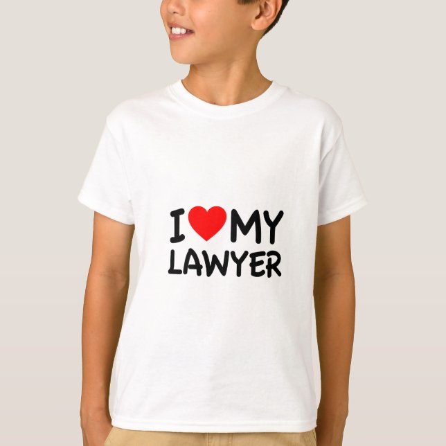 T-shirt J'aime mon avocat (Devant)