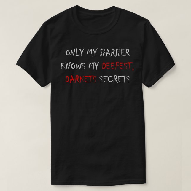 T-shirt J'aime mon barbier 1 (Design devant)