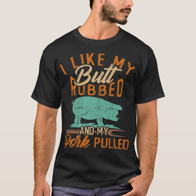 T-shirt J'Aime Mon Beurre Et Mon Porc Tiré (Devant)