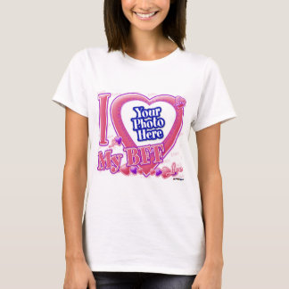 T-shirt J'aime mon BFF rose/violet