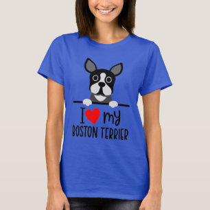 T-shirt J'Aime Mon Boston Terrier