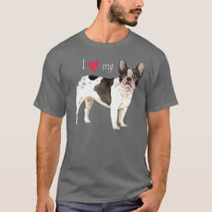 T-shirt J'aime mon bouledogue français