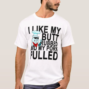 T-shirt J'aime mon bout frotté et mon T-Shirt.p tiré par
