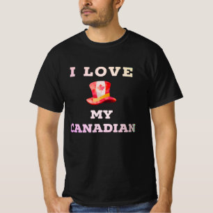 T-shirt J'aime mon cadeau canadien Casquette Québec