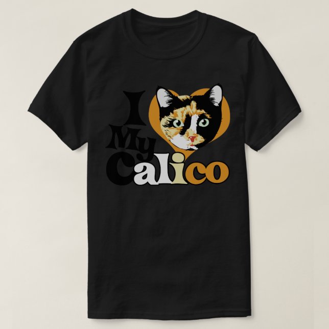 T-shirt J'aime mon Calico (Design devant)