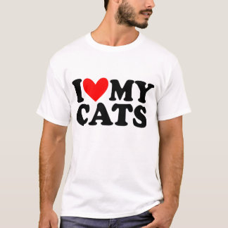 T-shirt j'aime mon chat