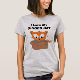T-shirt J'Aime Mon Chat De Gingembre