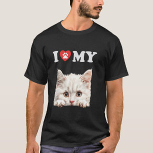 T-shirt J'aime mon chat Napoléon Chat Chaton Drôle Amateur