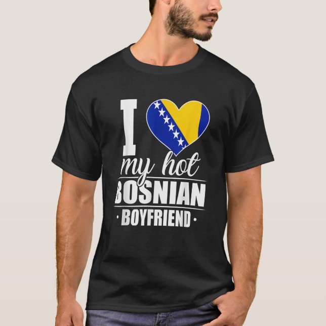 T-shirt J'Aime Mon Chaud Boyami Bosnien Bosnie-Herzégovine (Devant)