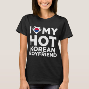 T-shirt J'Aime Mon Chaud Coréen Boyami Mignonne Corée Du S