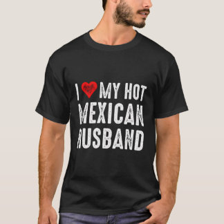 T-shirt J'Aime Mon Chaud Mari Mexicain