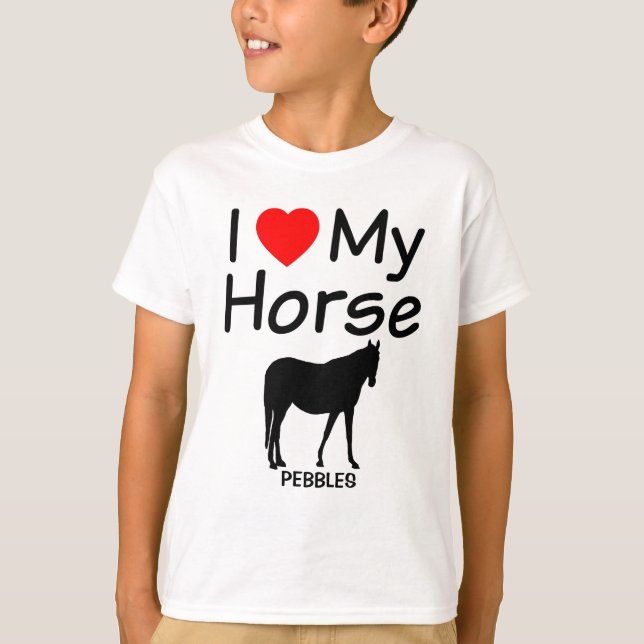 T-shirt J'Aime Mon Cheval (Devant)