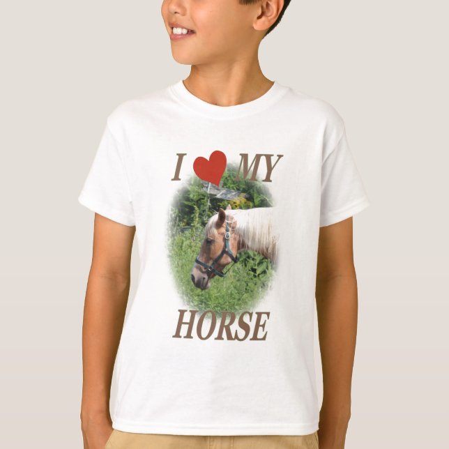 T-shirt J'aime mon cheval (Devant)