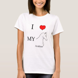 T-shirt J'aime mon cheval Arabe