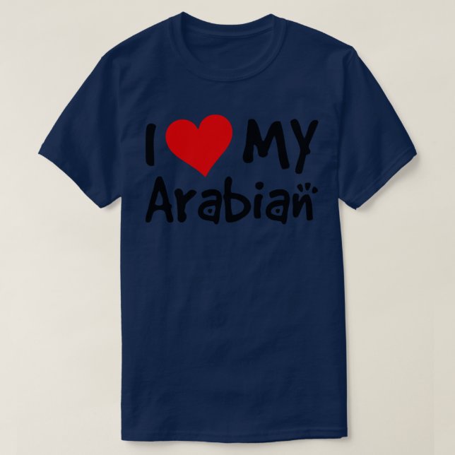 T-shirt J'aime mon cheval arabe (Design devant)