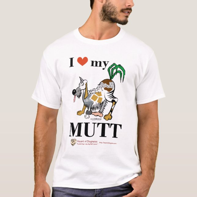 T-shirt J'aime mon chien (Devant)