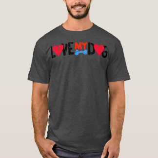 T-shirt J'aime mon chien