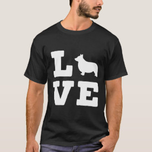 T-shirt J'Aime Mon Chien Animal Corgi