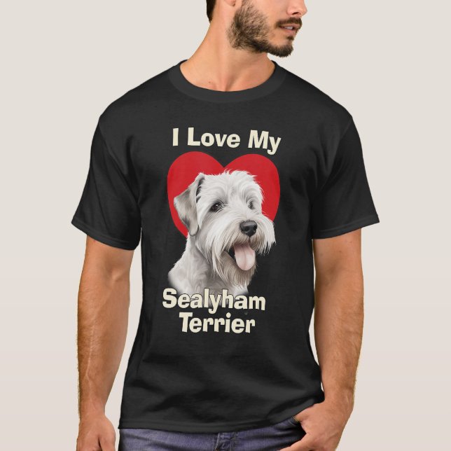 T-shirt J'Aime Mon Chien Chien Chien Chien Chien Chien Chi (Devant)