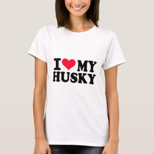 T-shirt J'aime mon chien de traîneau