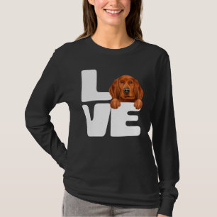 T-shirt J'aime mon chien Redbone Coonhound