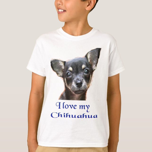 T-shirt J'aime mon Chihuahua (Devant)