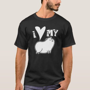 T-shirt J'Aime Mon Cochon De Guinée Animal animal animal