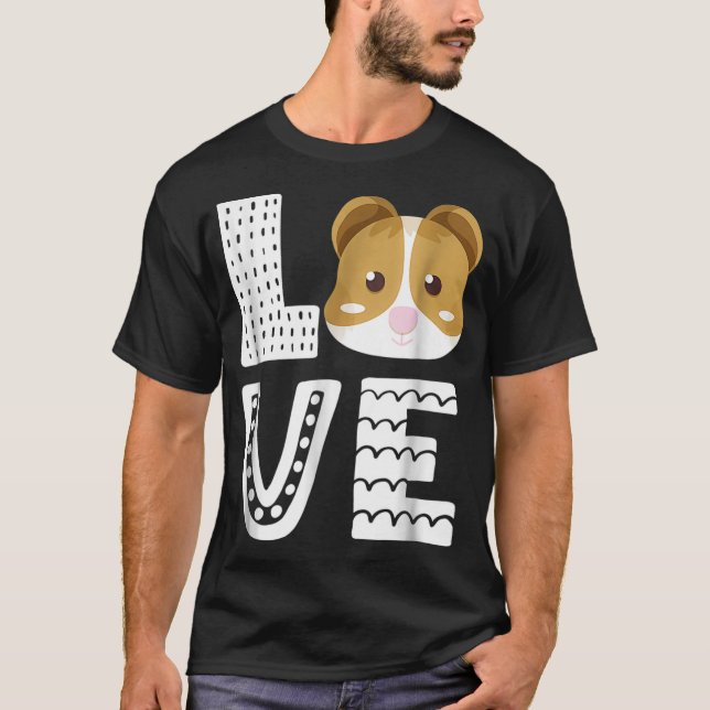 T-shirt J'Aime Mon Cochon De Guinée Gig Gig Lover Cadeaux  (Devant)