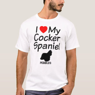 T-shirt J'Aime Mon Cocker Spaniel Dog