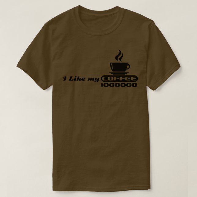 T-shirt j'aime mon code café (Design devant)