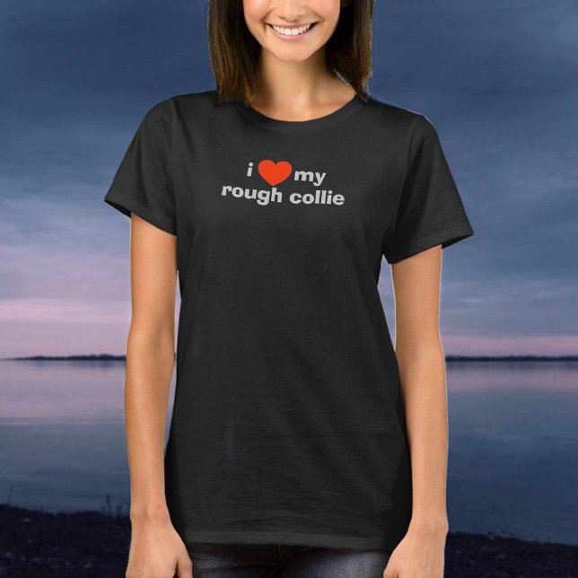 T-shirt J'Aime Mon Collie Brut. Propriétaire du chien (Créateur téléchargé)