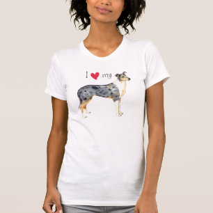 T-shirt J'aime mon collie lisse