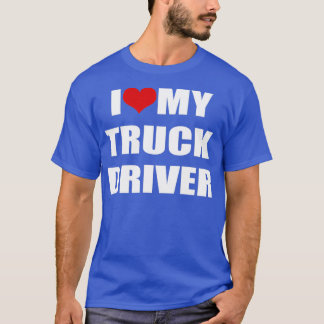 T-shirt J'Aime Mon Conducteur De Camion 1