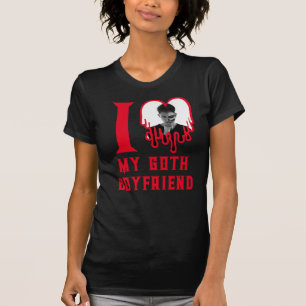 T-shirt J'aime mon copain Goth Bleeding Red Heart Photo