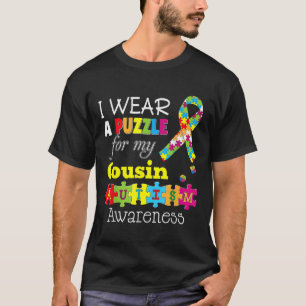 T-shirt J'Aime Mon Cousin Autiste Sensibilisation sur l'au