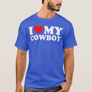 T-shirt J'aime mon Cowboy J'aime mon Cowboy J'aime chauds