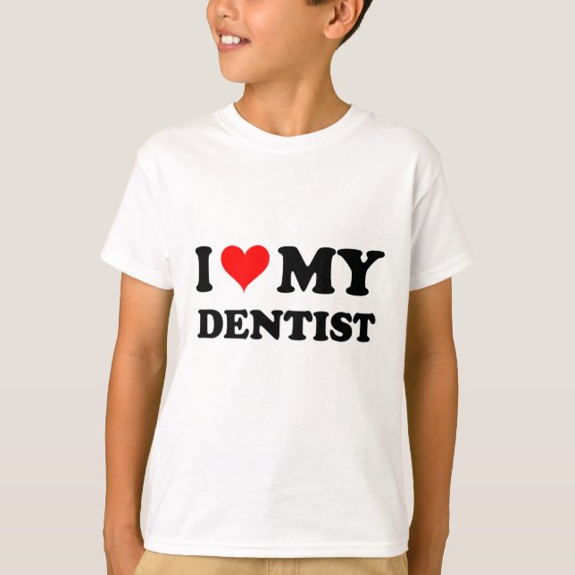 T-shirt J'aime mon dentiste (Devant)