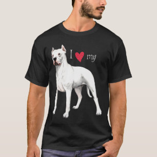 T-shirt J'aime mon Dogo Argentino