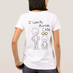 T-shirt J'aime Mon Enfant Autiste Mignon